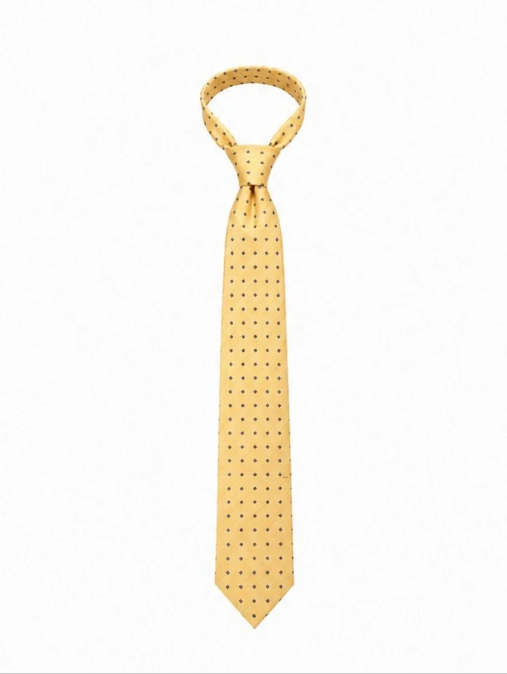 Barneys New York Yellow Triangle Dot Men's Silk Tie